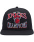 Фото #2 товара Men's Black New York Knicks Hardwood Classics SOUL Champions Era Diamond Snapback Hat