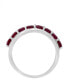 ფოტო #3 პროდუქტის Ruby (1-7/8 ct. t.w.) & Diamond (1/6 ct. t.w.) Ring in 14k White Gold