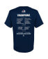ფოტო #2 პროდუქტის Youth Boys Navy Colorado Avalanche 2022 Stanley Cup Champions Roster T-shirt