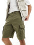 ADPT wide fit cargo short in khaki M - фото #1