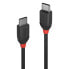 Фото #1 товара Lindy 1m USB 3.2 Type C Cable 3A - Black Line - 1 m - USB C - USB C - USB 3.2 Gen 1 (3.1 Gen 1) - 10000 Mbit/s - Black