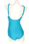 Фото #2 товара DKNY 300743 Women s Ruffle Plunge Tummy Control One Piece Swimsuit Size 6