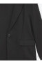 Фото #4 товара LCW Vision Düz Uzun Kollu Keten Görünümlü Kadın Blazer Ceket