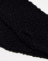 Фото #4 товара My Accessories crochet knit arm warmers in black