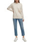 Фото #4 товара Women's Intarsia Logo Oversized Crewneck Sweater