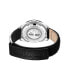 ფოტო #4 პროდუქტის Men's Quartz Carrigan Black Genuine Leather Strap Watch, 44mm