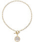 ფოტო #3 პროდუქტის Diamond Family Tree Paperclip Link 18" Toggle Necklace (1/5 ct. t.w.) in Sterling Silver & 14k Gold-Plate