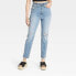 Фото #1 товара Women's High-Rise 90's Slim Jeans - Universal Thread Light Blue 16