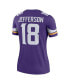 Фото #4 товара Women's Justin Jefferson Purple Minnesota Vikings Legend Jersey