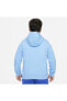 Фото #5 товара Sportswear Club Fleece Genç Unisex Mavi Kapüşonlu Sweatshirt Da5114
