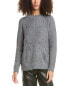 Chrldr Cable Stars Oversized Cable Sweater Women's Grey S