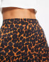 Фото #3 товара Whistles tiered midi skirt in smudged animal print