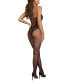 Фото #2 товара Fishnet Body Stocking Lingerie with Crotchless Teddy Design & Caged Neckline