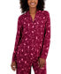 ფოტო #3 პროდუქტის Women's Supersoft Notched-Collar Pajamas Set, Created for Macy's