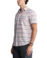 Фото #2 товара Men's Sotaro Striped Short-Sleeve Shirt