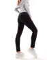 Noisy Allie May low rise skinny jeans in washed black