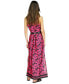 Фото #9 товара Women's Belted Floral-Print Maxi Dress