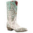 Фото #2 товара Ferrini Ivy Snip Toe Cowboy Womens White Dress Boots 81961-50