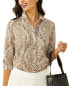 Фото #1 товара Топ J.McLaughlin Lois блузка женская коричневая XS