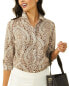 Фото #1 товара J.Mclaughlin Lois Blouse Women's Brown Xs