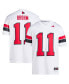 ფოტო #1 პროდუქტის Men's Jeff Brohm White Louisville Cardinals Football Icon Premier Jersey