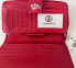 Giani Bernini Softy Pebble Leather All In One Wallet Red Silver