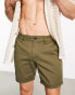 Фото #3 товара ASOS DESIGN slim chino short with rolled hem in regular length in khaki