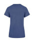 ფოტო #2 პროდუქტის Women's Powder Blue Distressed Los Angeles Chargers Pep Up Frankie T-shirt