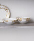 Фото #4 товара Raptures Gold Set of 4 Cereal Bowls, Service For 4