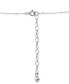 ფოტო #4 პროდუქტის Cubic Zirconia Marquise Cross Pendant Necklace in Sterling Silver, 16" + 2" extender, Created for Macy's
