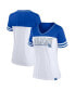 ფოტო #1 პროდუქტის Women's White, Royal Kentucky Wildcats Plus Size Field Game V-Neck T-shirt