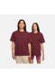 Фото #4 товара Sportswear Premium Essentials Oversize Short-Sleeve Bordo Erkek T-shirt