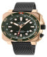 ფოტო #1 პროდუქტის Men's Xo Submarine Swiss Automatic Black Stainless Steel Bracelet Watch 44mm