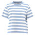 Фото #1 товара SELECTED Essential Striped Boxy short sleeve T-shirt