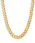 ფოტო #1 პროდუქტის Curb Link 24" Chain Necklace in 18k Gold-Plated Sterling Silver