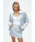 ფოტო #1 პროდუქტის Women's Metallic Shell Detailed Jacket