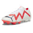 Фото #2 товара Puma Future Ultimate Low Firm GroundArtificial Ground Soccer Cleats Mens Red, Wh