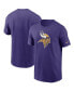 Фото #1 товара Men's Purple Minnesota Vikings Primary Logo T-shirt