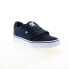 DC Anvil 303190-DNW Mens Blue Suede Lace Up Skate Inspired Sneakers Shoes