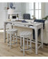 Belhaven Sofa Table / Desk in Weathered Plank Finish Wood
