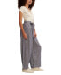 Women's Belted Paperbag-Waist Wide-Leg Pants