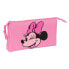 Двойной пенал Minnie Mouse Loving Розовый 22 x 12 x 3 cm