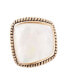 ფოტო #2 პროდუქტის Navajo Bronze and Genuine Mother-of-Pearl Statement Ring