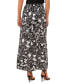 Фото #2 товара Women's A-Line Floral Print Maxi Skirt
