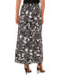 Women's A-Line Floral Print Maxi Skirt