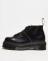 Фото #1 товара Dr Martens unisex Church quad 5 eye boots in black vintage smooth leather