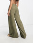 Фото #2 товара South Beach oversized beach trouser in khaki