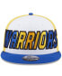 Фото #3 товара Men's White, Royal Golden State Warriors Back Half 9FIFTY Snapback Hat