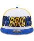 Men's White, Royal Golden State Warriors Back Half 9FIFTY Snapback Hat