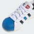 大童 LEGO/乐高 x adidas originals Superstar 舒适百搭 防滑减震耐磨 低帮 儿童板鞋 黑白蓝